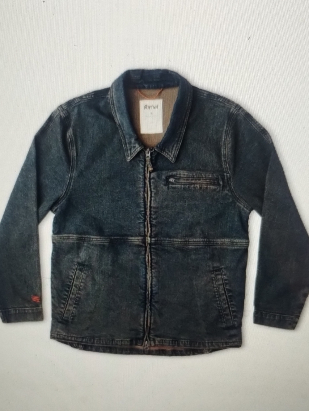 NWOT Ripton Unisex Denim Utility Jacket Dirty Dave XS Jean Jacket